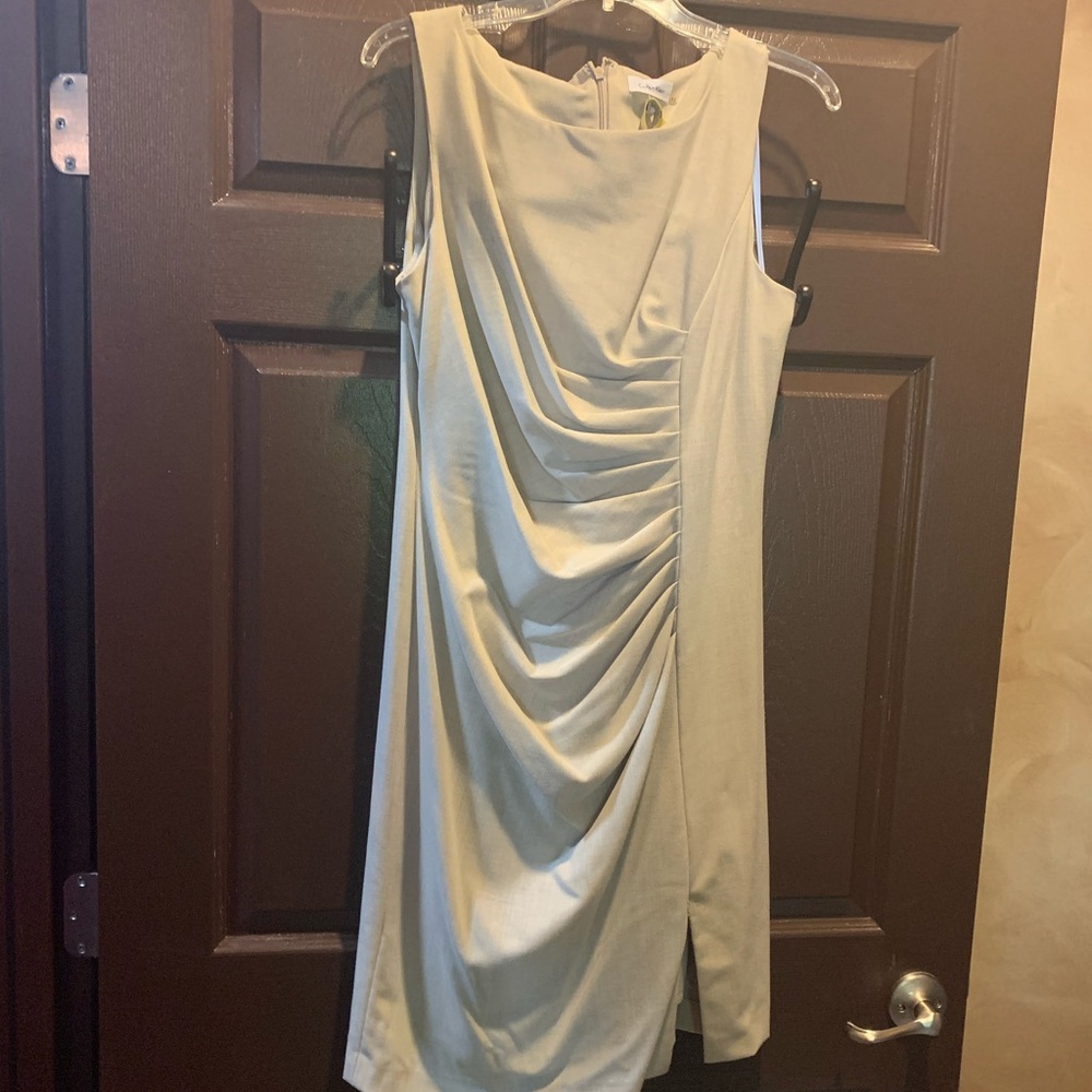 Calvin Klein shirred dress